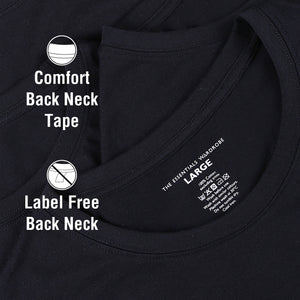 Mens 5 Pack T- Shirt (Black)