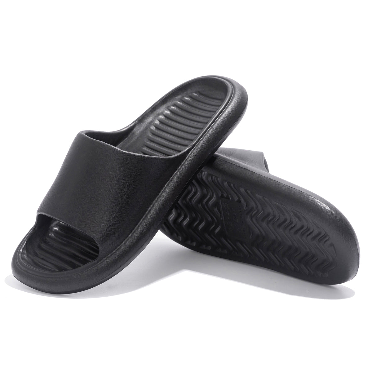 Ladies Anti-Slip Adult Sliders Black