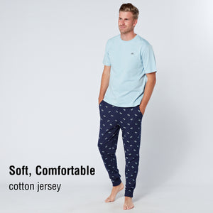 Mens Bike Design Long Pyjamas 