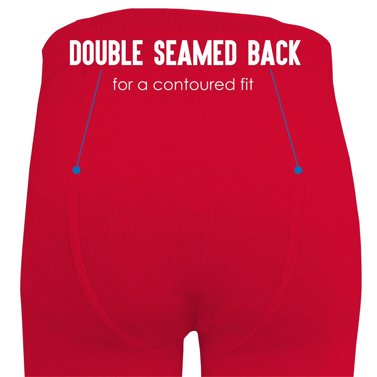 Girls 2 Pack Solid Tights (Red)