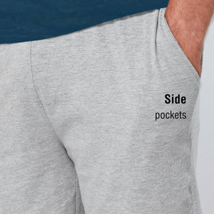 Blue / Grey Marl Long Cuffed Pyjama Set