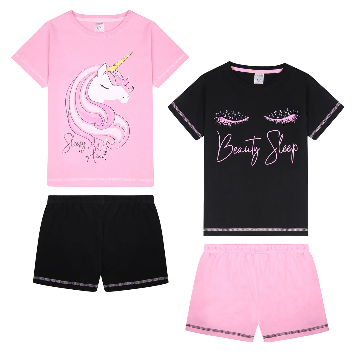 3PK Girls Shorty Pyjamas animal