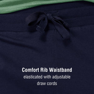 Navy/Sage Shorty Pyjamas Set