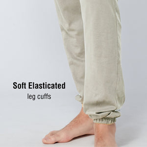 Stone Minimal Print Long Pyjamas Set