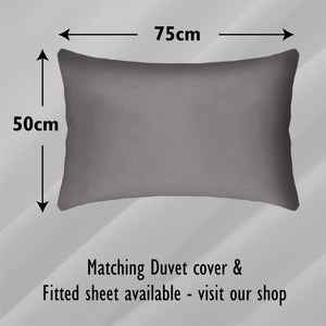 Grey 4pk Pillowcase - Microfibre