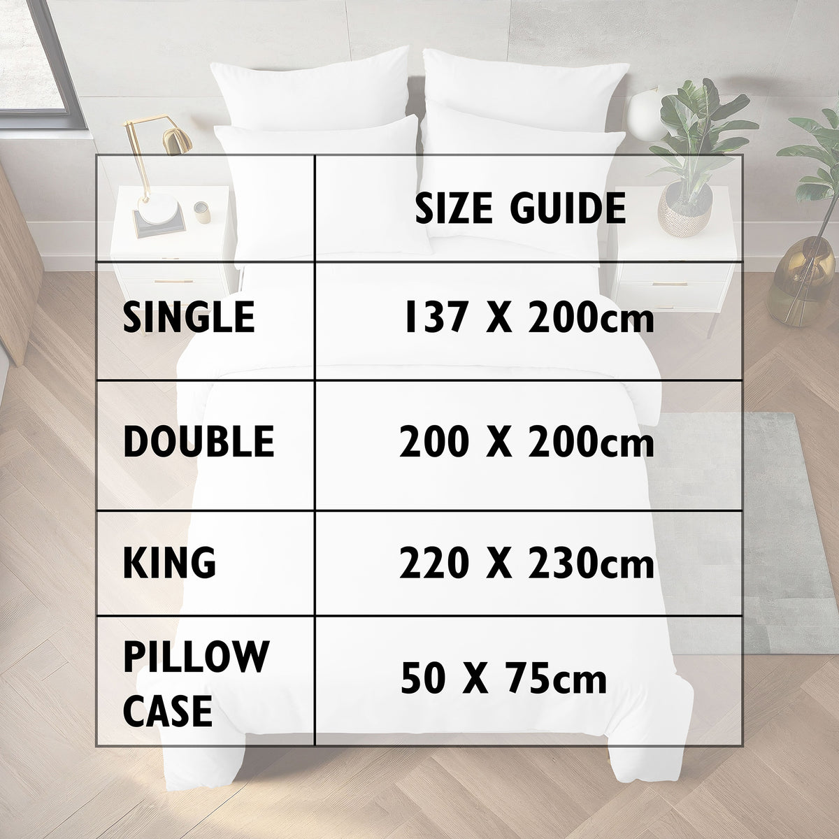 White Duvet Cover Set - Microfibre