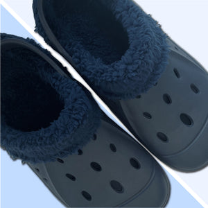 Kids Fleece Lined Clogs Blue 2