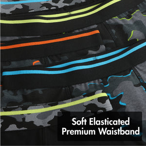 Boys 5 Pack Boxers Trunks Camo