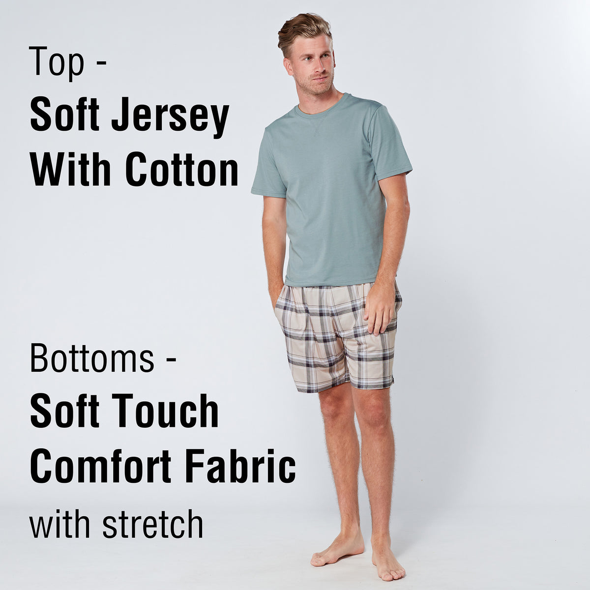 Air Force Cream Soft Touch Shorty Pyjamas 