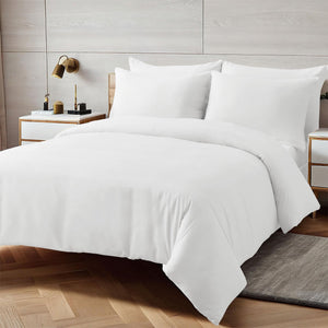 White Duvet Cover Set - Microfibre