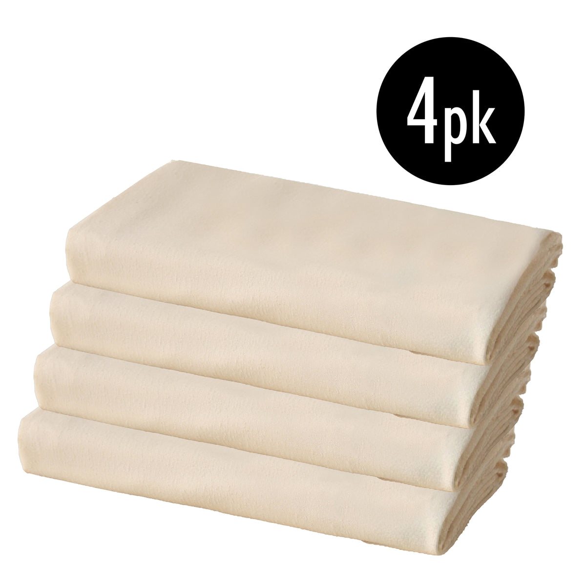 Beige 4pk Pillowcase - Microfibre