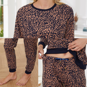 Ladies Navy Hearts Pyjamas Set