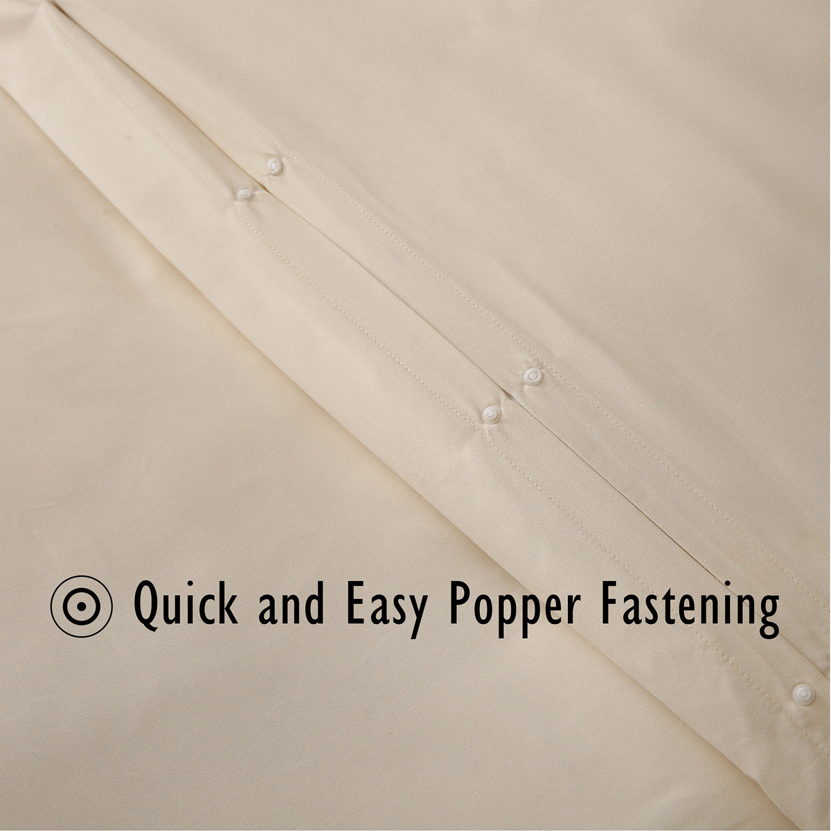 Beige Duvet Cover Set - Microfibre