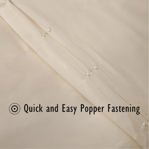 Beige Duvet Cover Set - Microfibre