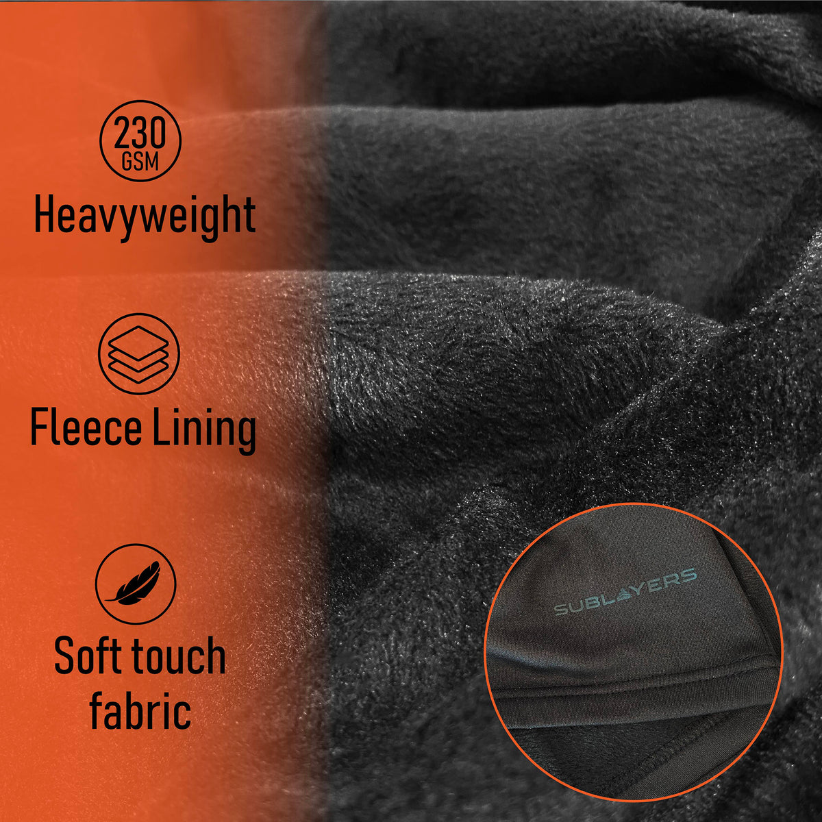 1PK Mens Thermal Underwear Black