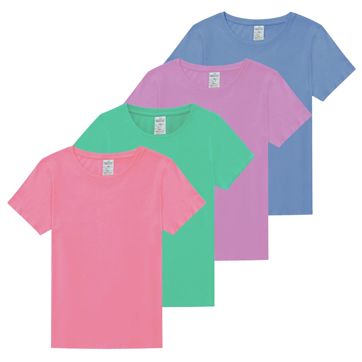 Girls 4 Pack T- Shirt Assoted 1 Younger