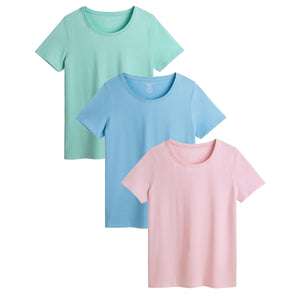 Ladies 3 Pack Pastel T- Shirt