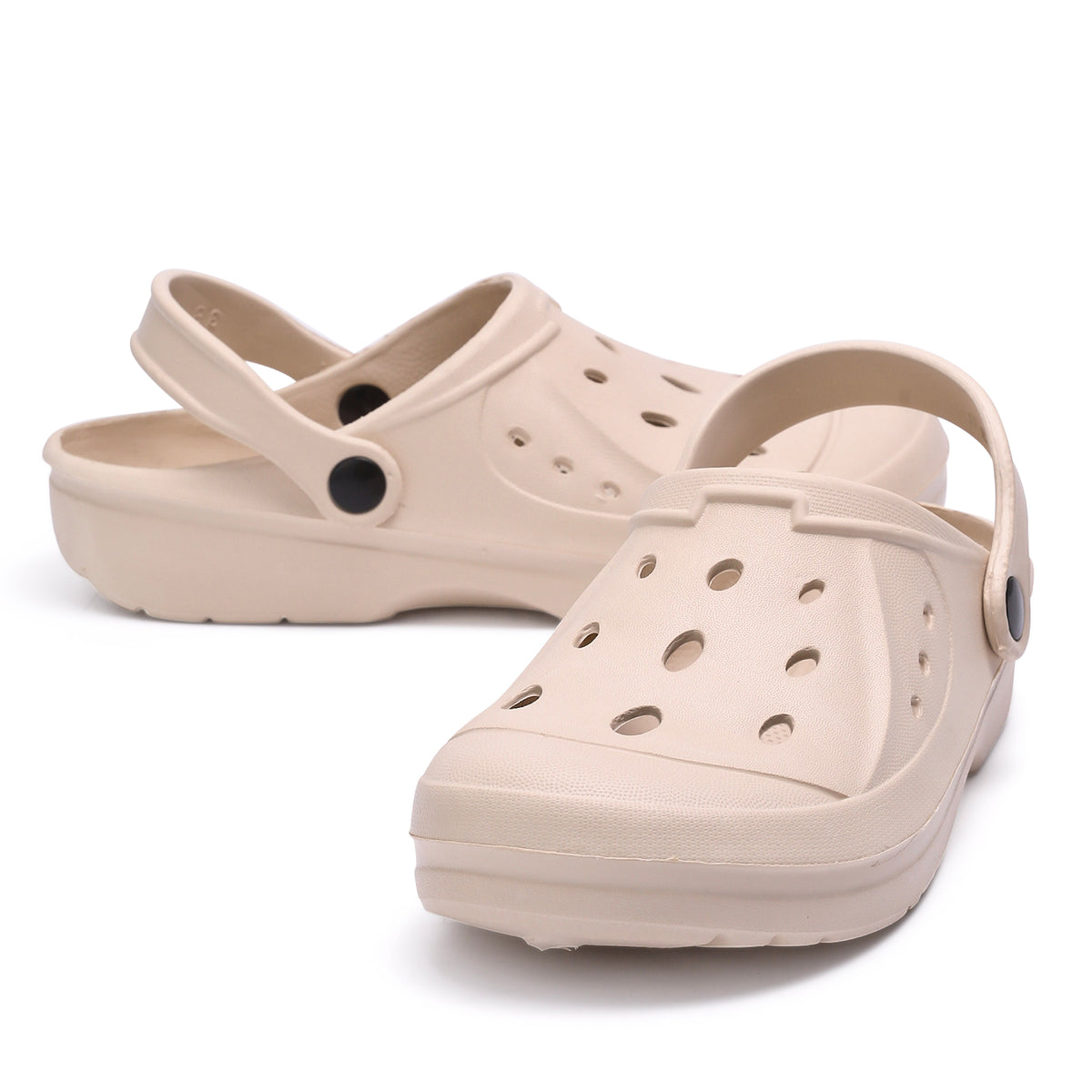Womens Comfort Beige Clogs 