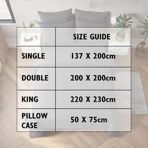 Grey Duvet Cover Set - Microfibre