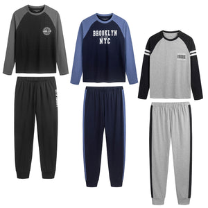 3PK Boys New York LS Long Pyjamas