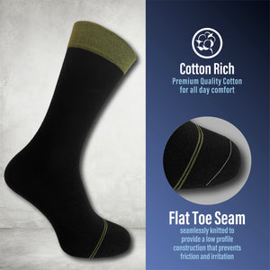 Mens 20pk Coloured Top Socks 