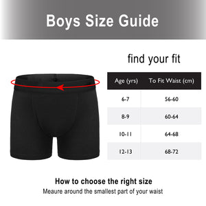 Boys 5 Pack Boxers Trunks Camo