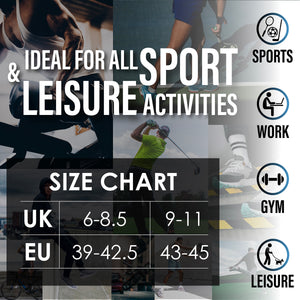 Mens 12 Pack Half Terry Sports Socks (White/Grey Striped)