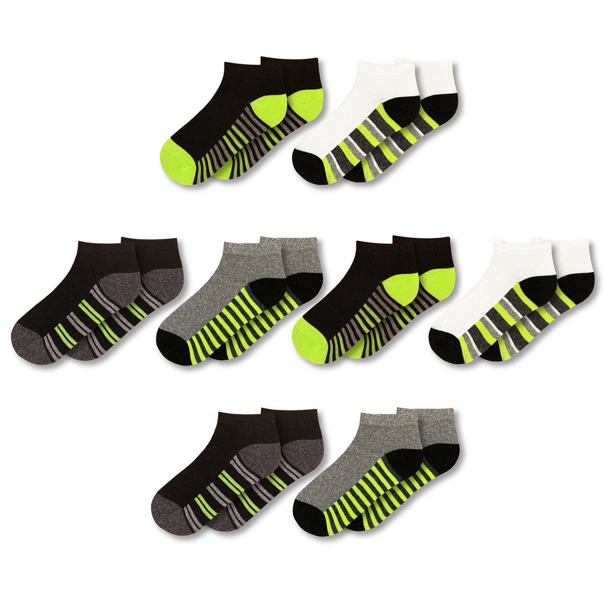 Neon Stripes Liners 8 Pack