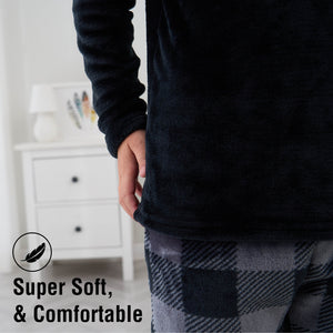 Boys Black Game controller Flannel Fleece Pyjama Set