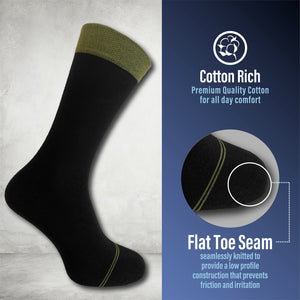 Mens 20pk Coloured Top Socks 