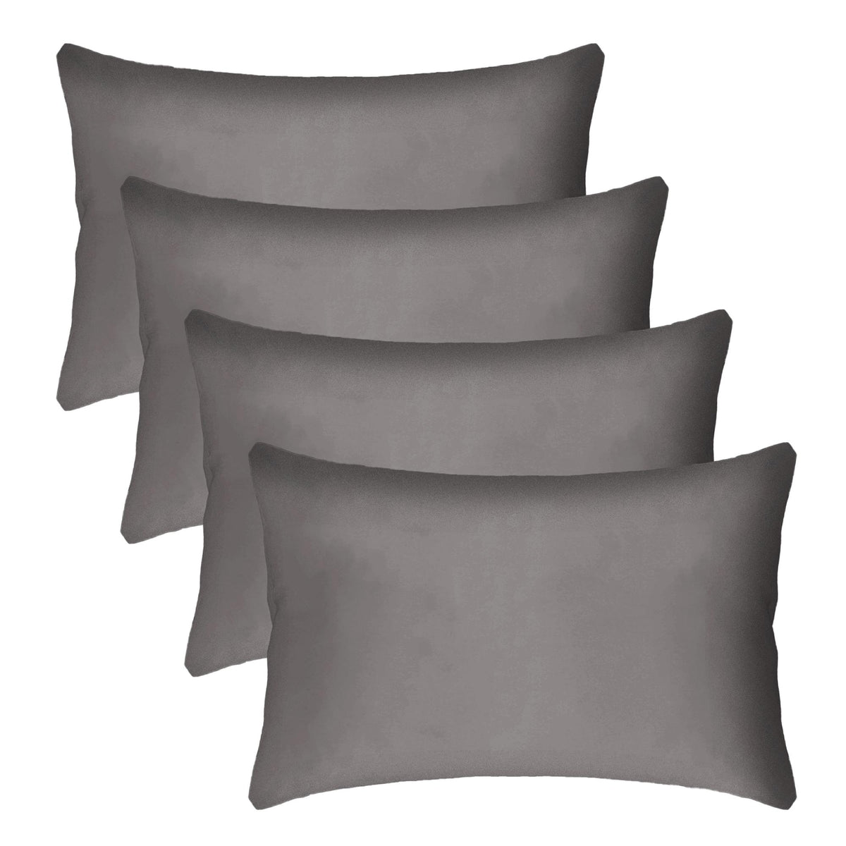 Grey 4pk Pillowcase - Microfibre
