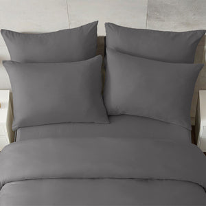 Grey 4pk Pillowcase - Microfibre