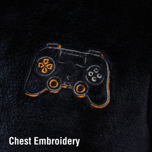 Boys Black Game controller Flannel Fleece Pyjama Set