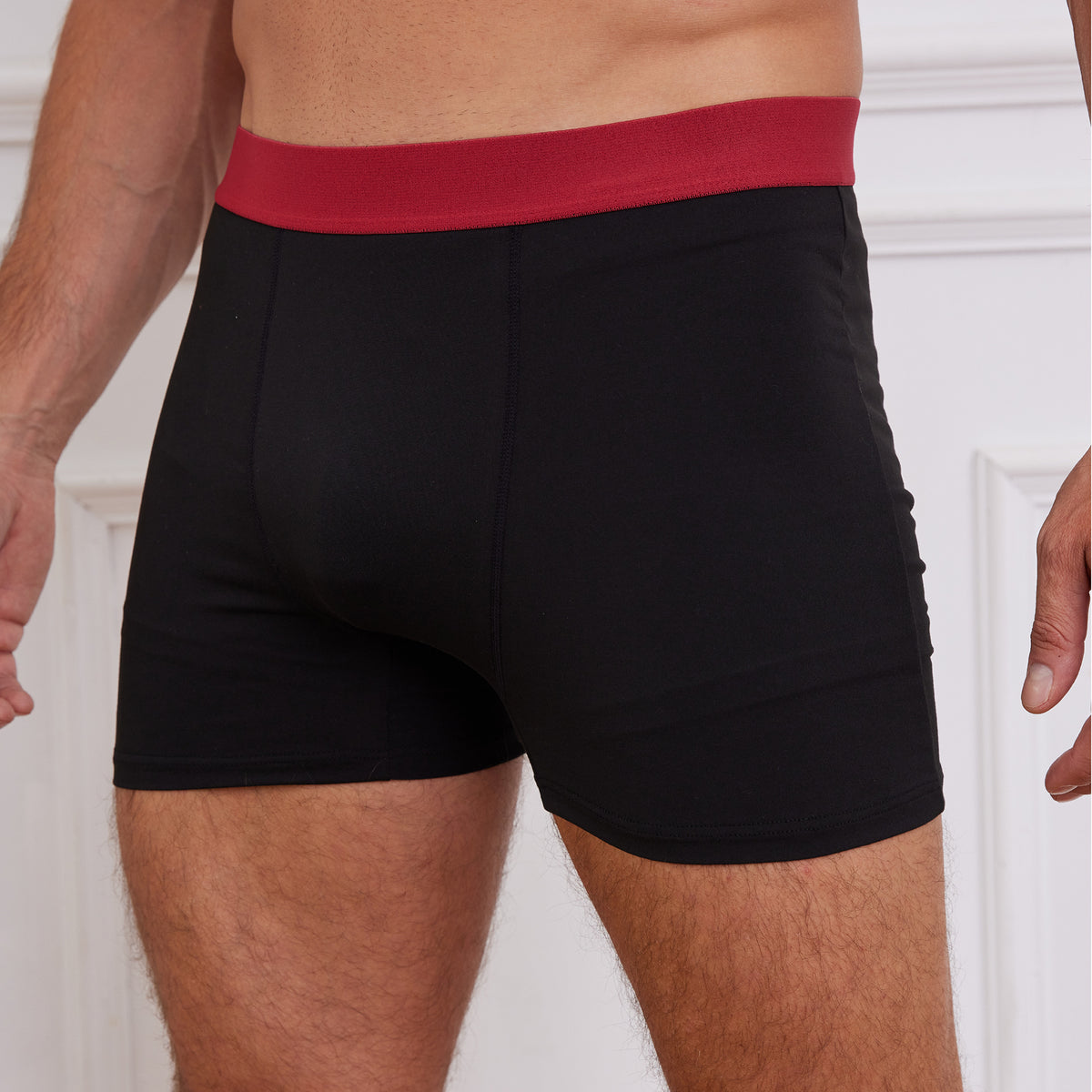 12PK Mens Boxer Black