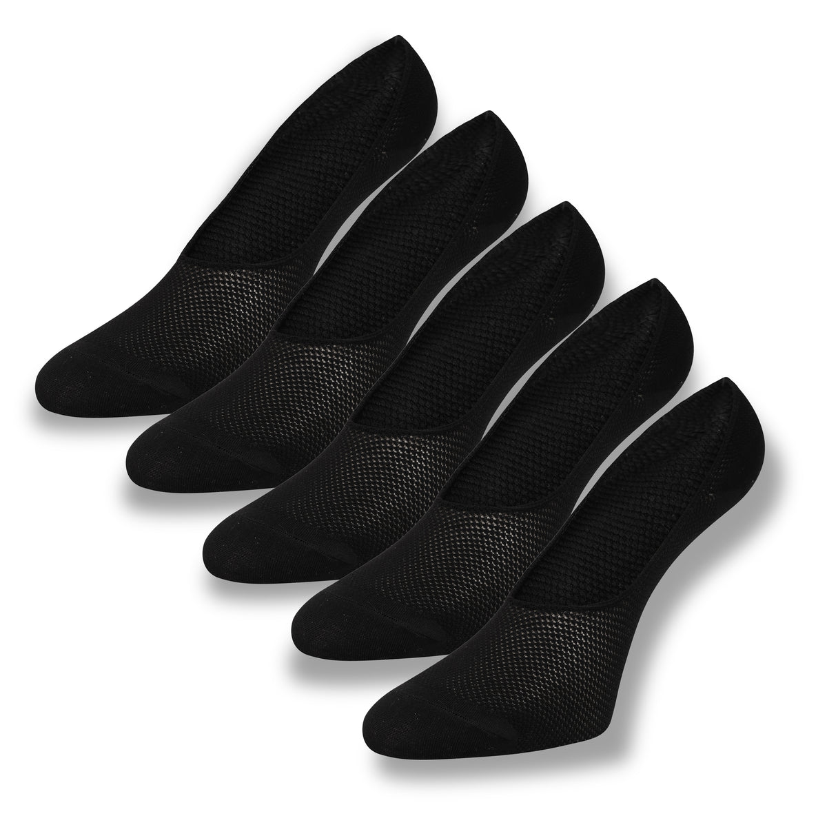 Invisible Gym Socks Black 5 Pack