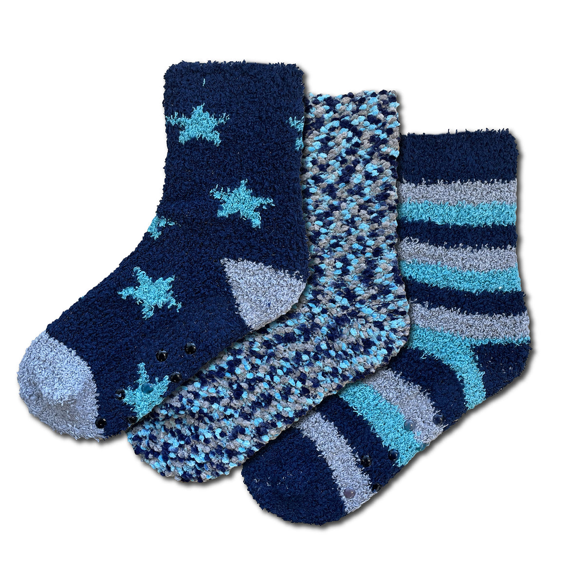 Boys Supersoft Fluffy Cosy Socks 3 Pack