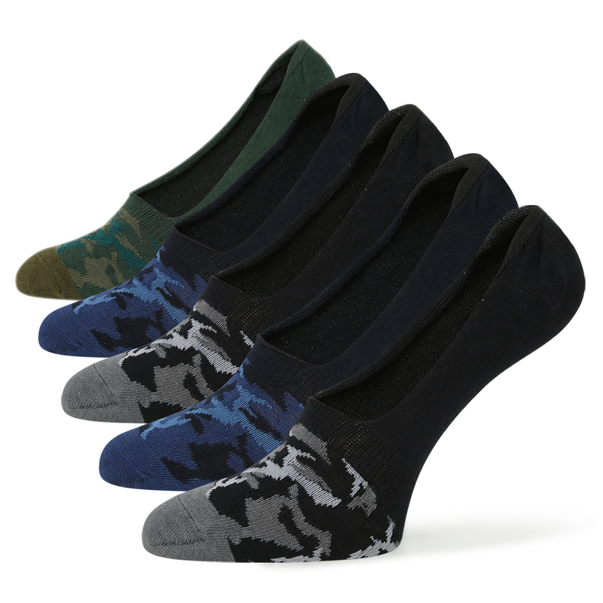 Camo Invisible Socks 5 Pack