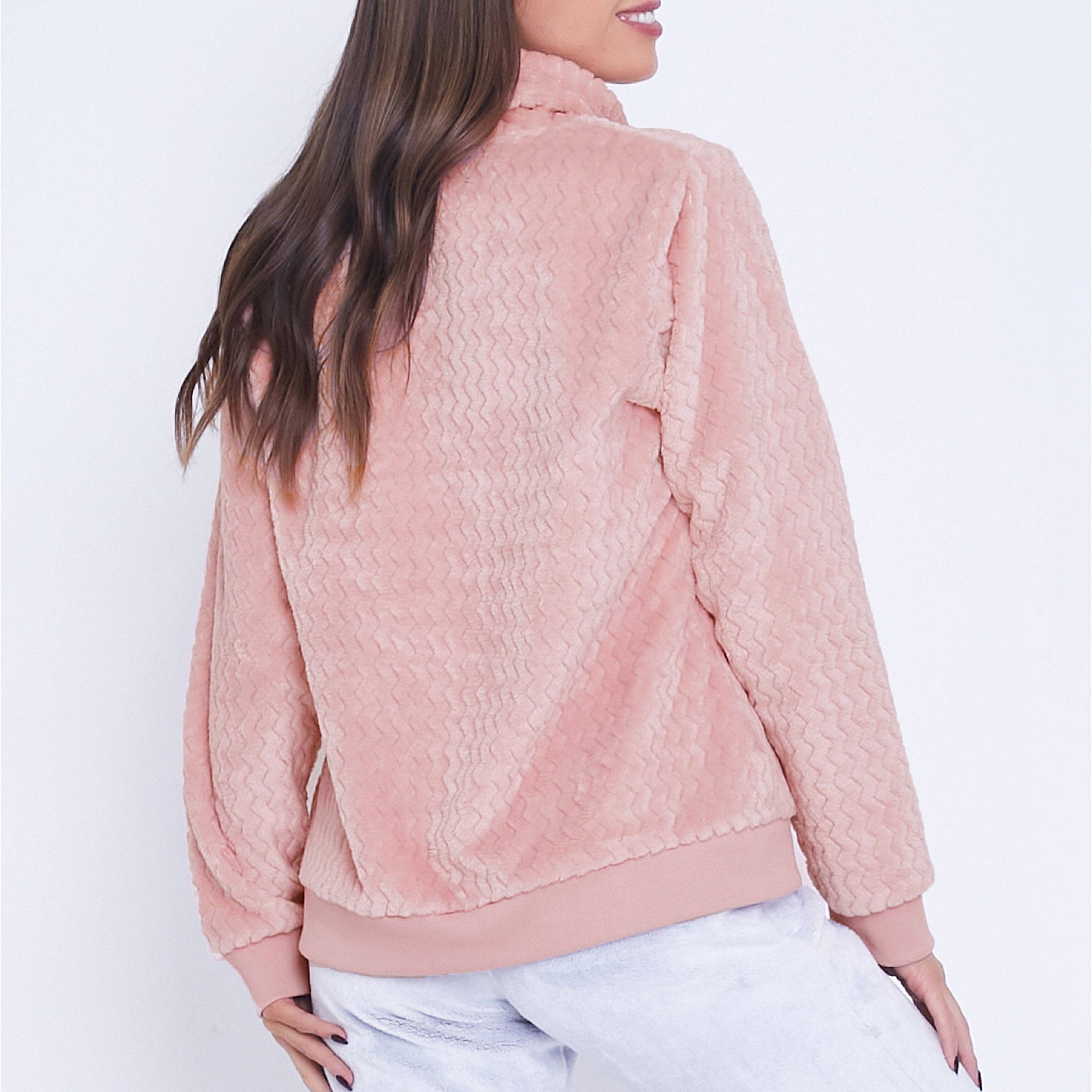 Ladies fleece snuggle on sale top